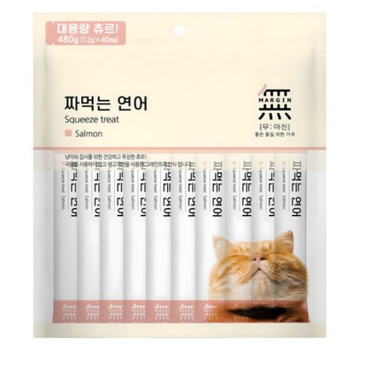 猫咪舔吃零食三文鱼味，12克 * 40个