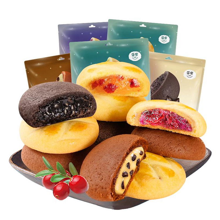 乐奈夹心曲奇混合味80g*3包 240 克