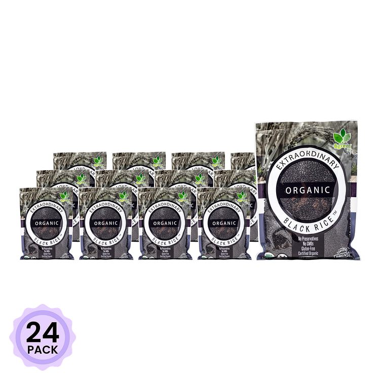 家乡味 有机黑米 中英文版本混发 16 盎司*24 包