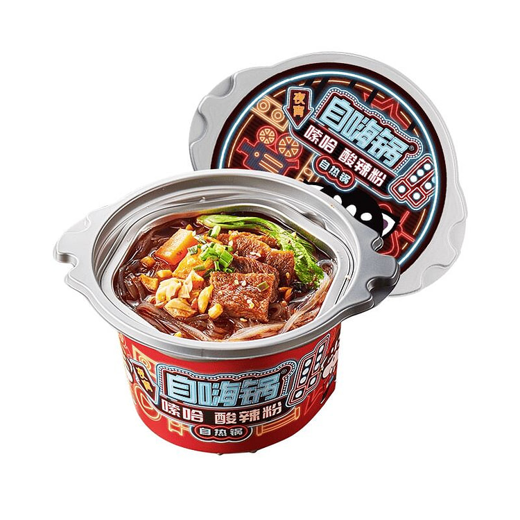 Zihaiguo self-heating hot pot hot and sour noodles 1 box