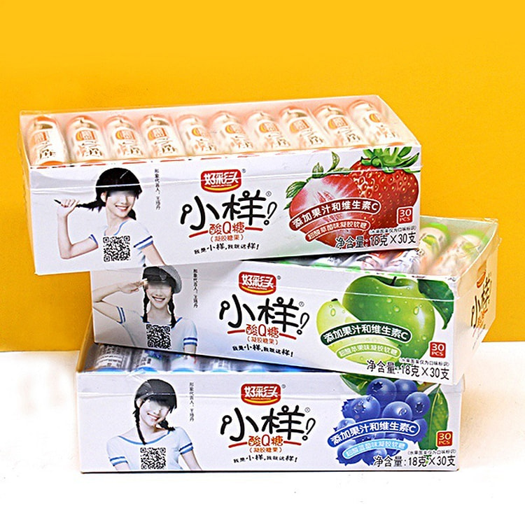 Xiaoyang Sour Q Gummies Assorted Fruit Flavors 1 box