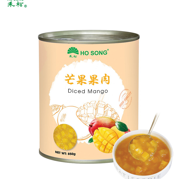 Premium Diced Mango Fruit in Syrup 1.87 lb