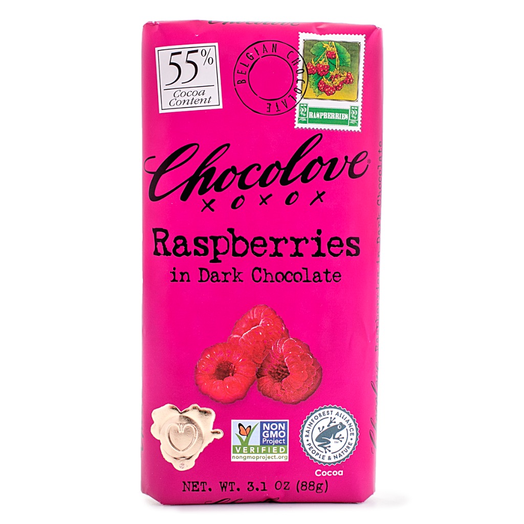 Get Chocolove Raspberries in Dark Chocolate Bar Delivered | MásGusto ...