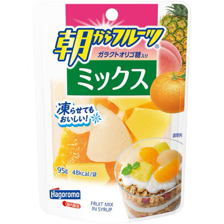 Hagoromo Morning Fruit 3-Fruit Mix in Syrup 95g 1 each