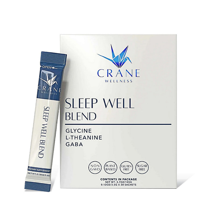 Crane 助眠混合粉（GABA、L-茶氨酸) 1 盒