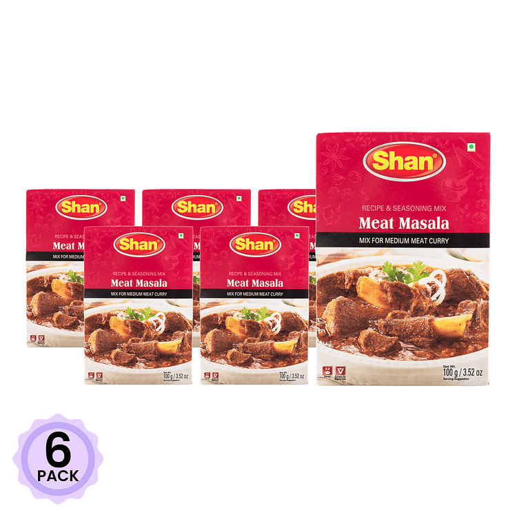 Shan 肉类玛萨拉调味料 3.5 盎司*6 包