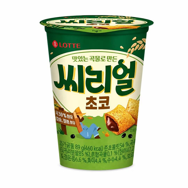 Lotte Oatmeal Whole Grain Chocolate Cookies 89g 1 each