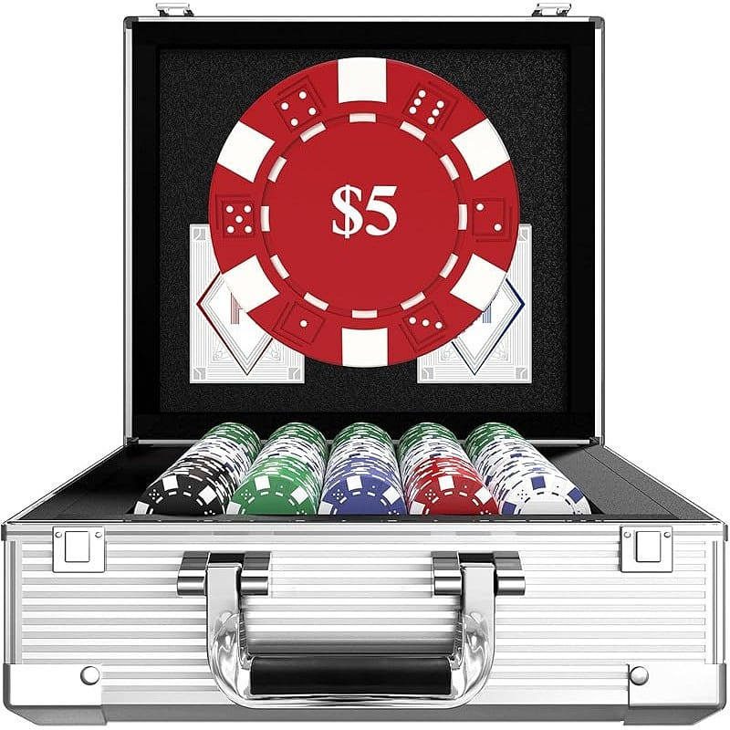 600pcs 11.5g Dice Poker Chips with Denomination 1 count