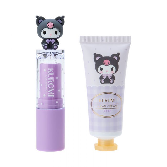 Kuromi Motif Lip Balm & Hand Cream Set 1 count - Weee!