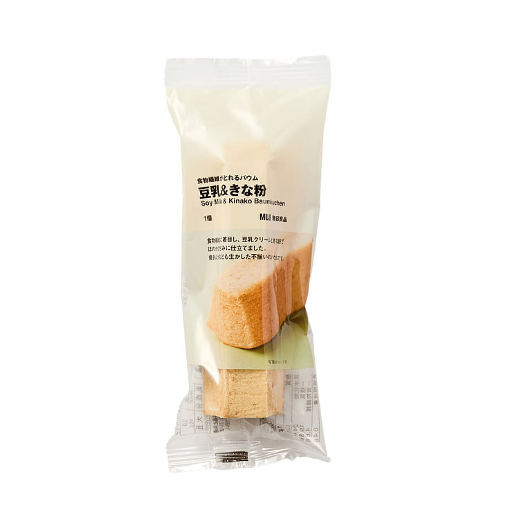 MUJI Baumkuchen Soy Milk Kinako Flavor 1pc