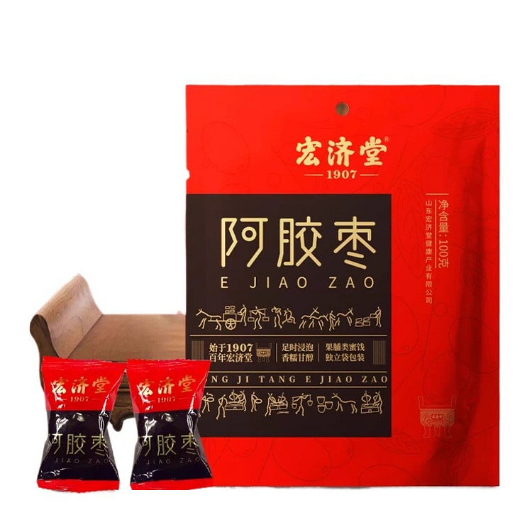 宏济堂阿胶枣水晶蜜枣100g*3袋