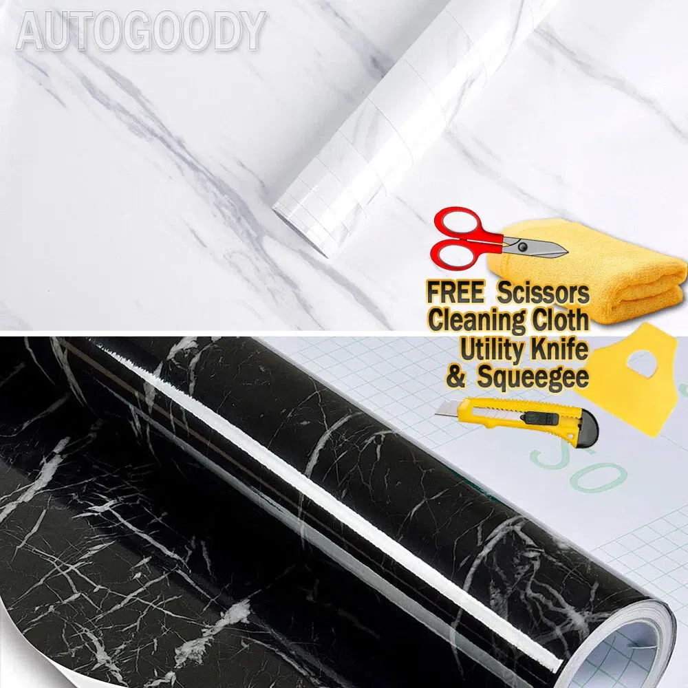 Gloss Marble Granite Wallpaper Vinyl Wrap Film Ho 1 bunch