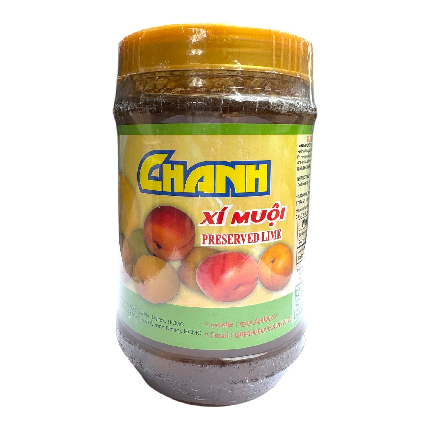 Tan Loc Preserved Lime Chanh Xi Muoi BB DEC20 2027 600 g