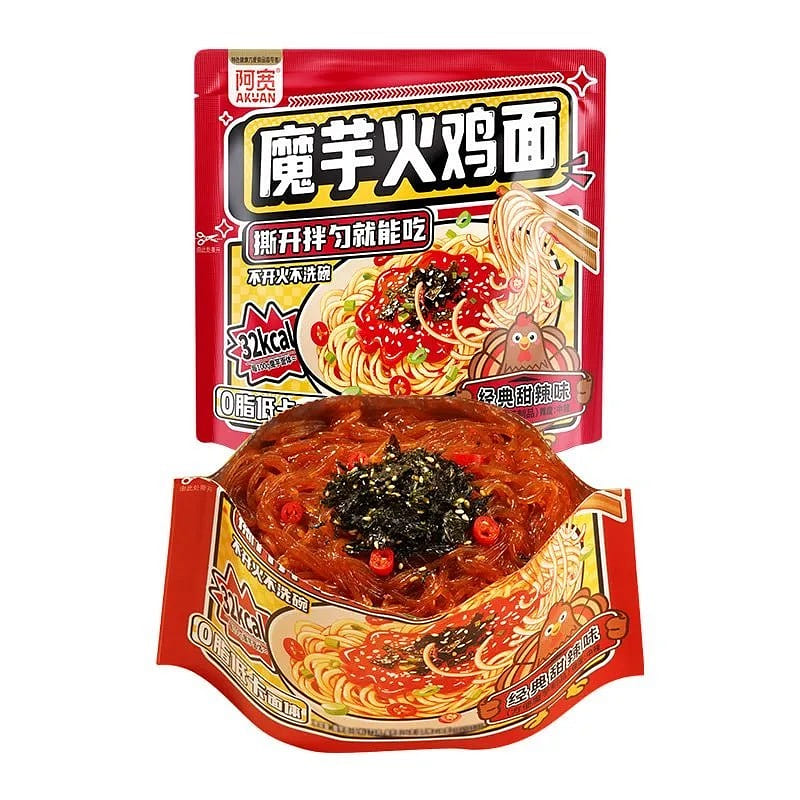 A Kuan Konjac Spicy Turkey Noodles Konjac Noodles 170 g