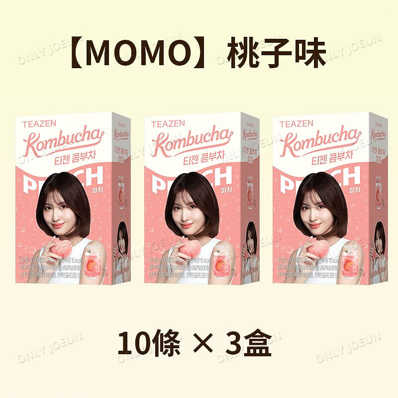 TWICE Endorsed TEAZEN Kombucha Peach Flavor 3 box