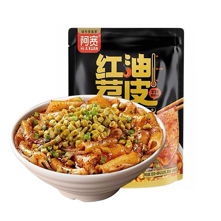 A Kuan Instant Red Oil Sweet Potato Noodles Instan 210 g