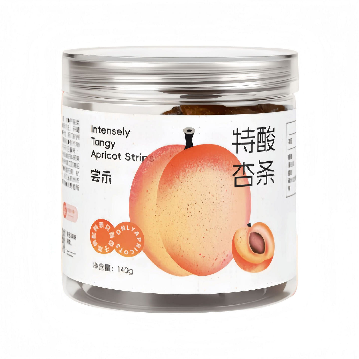 Taste Show Super Sour Apricot Sticks 140g*1 Can 140 g