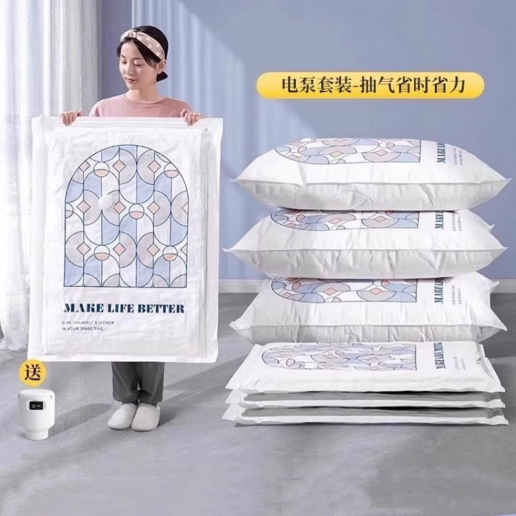 真空压缩袋 收纳袋 9个装【3特大+3大+3中】 9 份