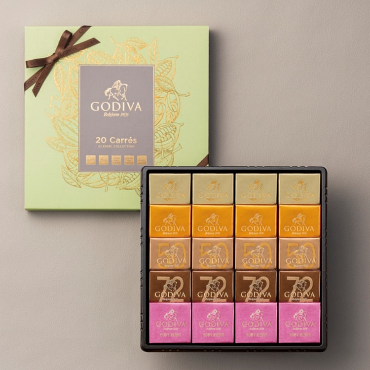 Godiva Carre Assortment Chocolate 20 pieces