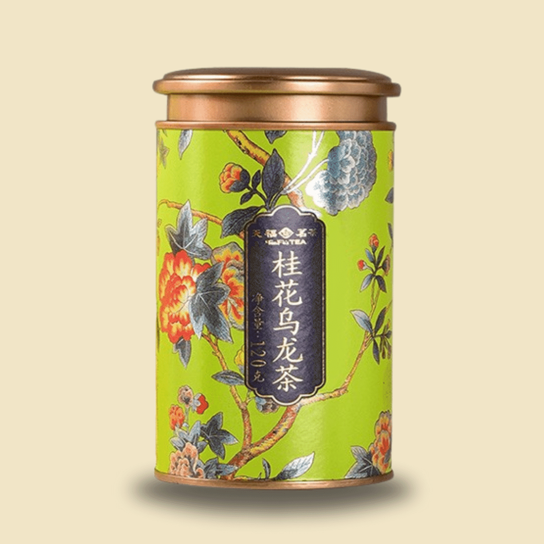 China [Tenfu’s Tea] Osmanthus Oolong Tea Small Can (S7) – 120g 1 can