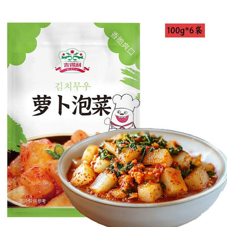 吉得利萝卜泡菜100g*6袋