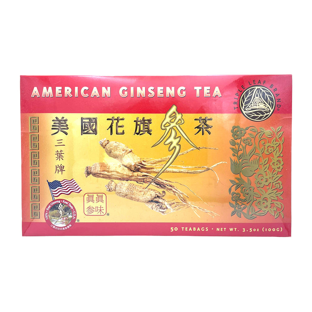 Triple Leaf Brand American Ginseng Tea Gift Box 50 Bags 100g 1 box