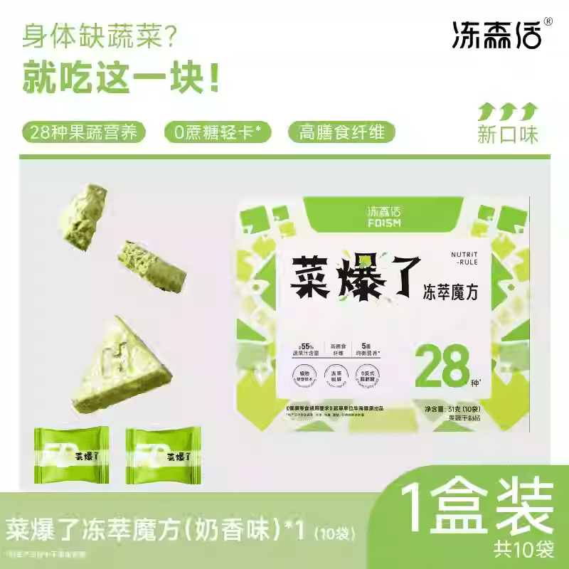 Freeze-dried fruits and vegetables 31 g