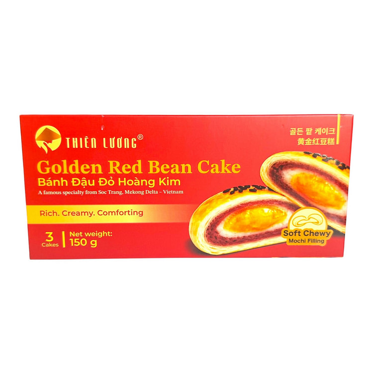 Thien Luong Golden Red Bean Cake Mochi 150 g