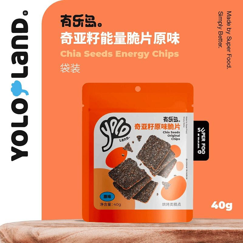 Yuledao/Original Chia Seed Crackers 40g 40 g