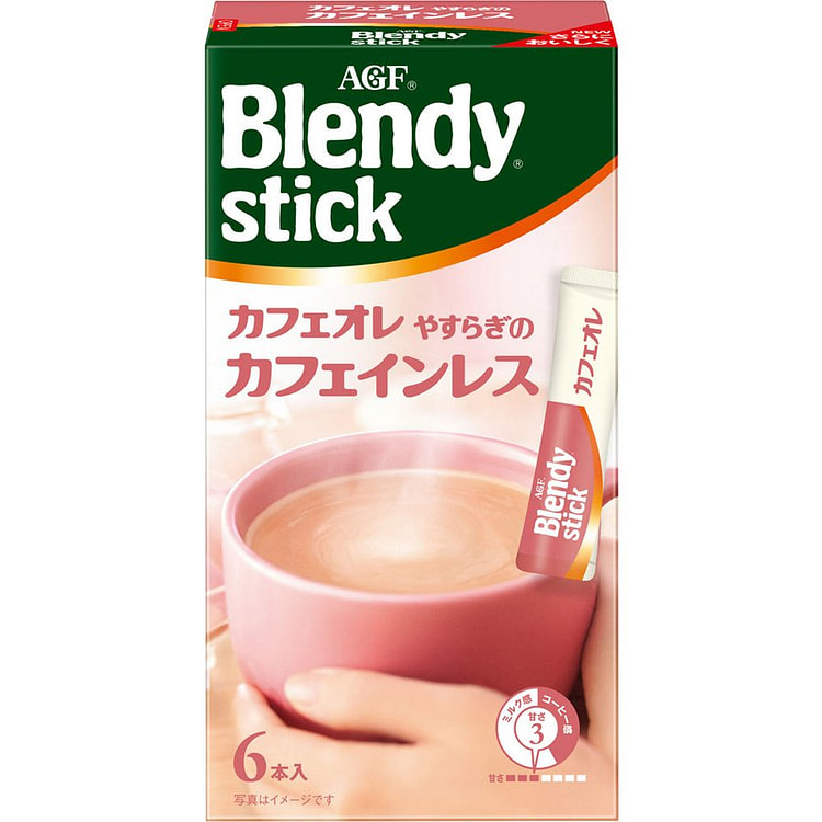 AGF Blendy 低咖啡因香甜咖啡欧蕾冲饮棒