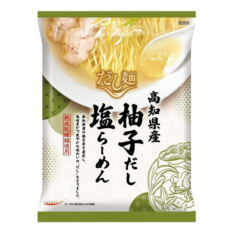 TABETE 日本高知縣蜜柚塩味湯拉麵 104G 104 克