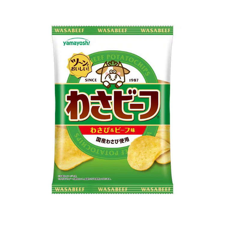 Yamayoshi Wasabi Beef Potato Chips Snack 50g Japan 50 g
