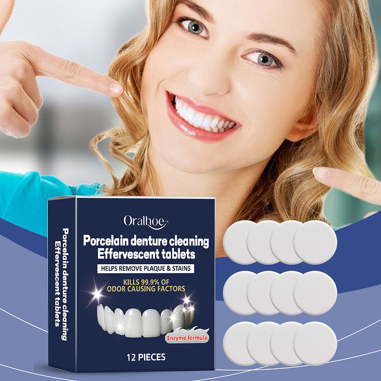 Oralhoe 牙套清洁泡腾片 12片*1盒