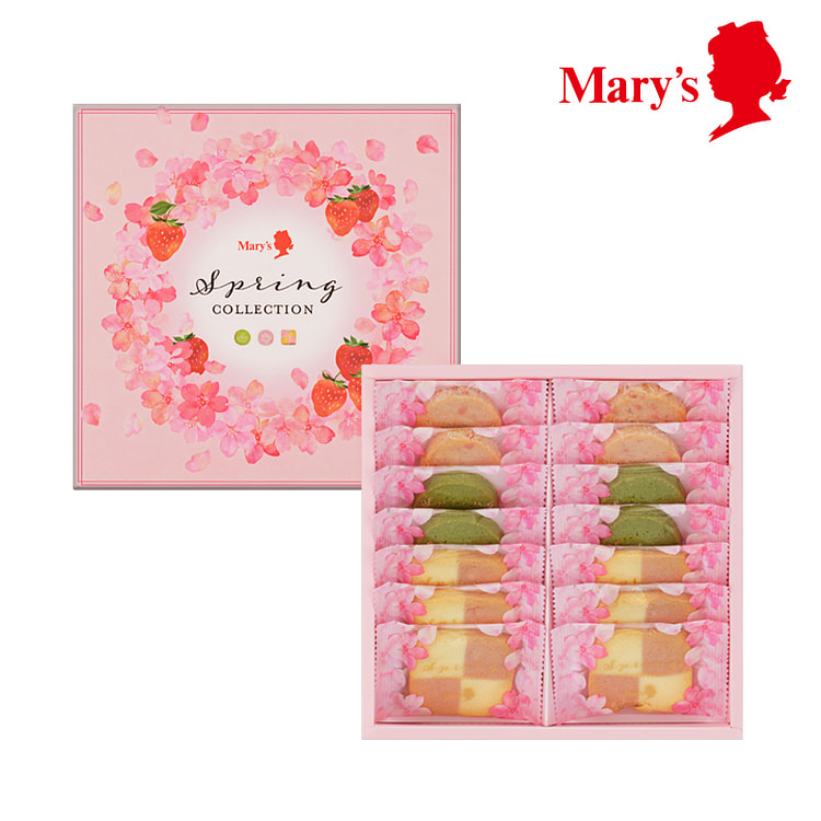 Mary's Cherry blossom strawberry cookies 14 pcs