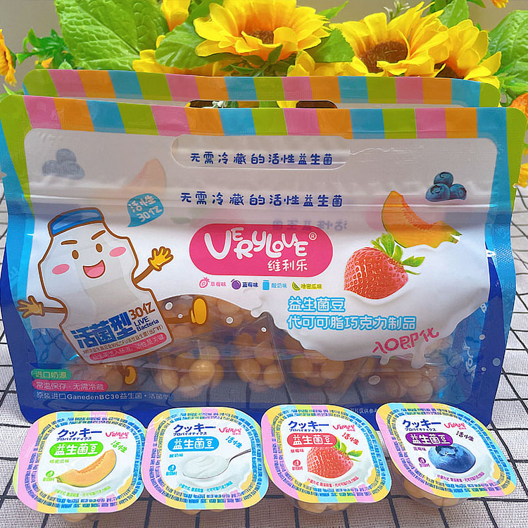 维利乐 益生菌豆 巧克力制品 蓝莓味 6杯