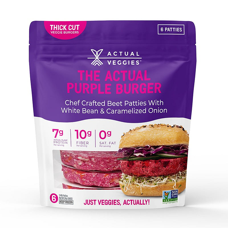 Purple Roots Veggie Burger Pouches (18 Total Purple Burgers) 24 oz
