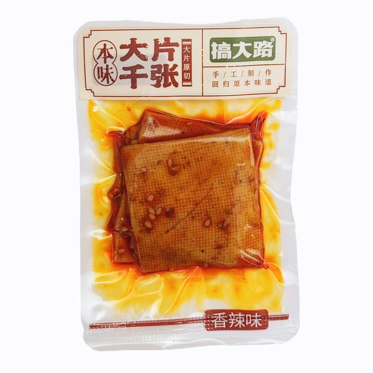 【搞大路】大片千张香辣味25克（±5克）