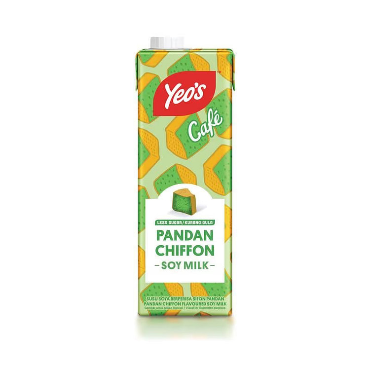 Yeo's Cafe Pandan Chiffon Soy Milk 1 each