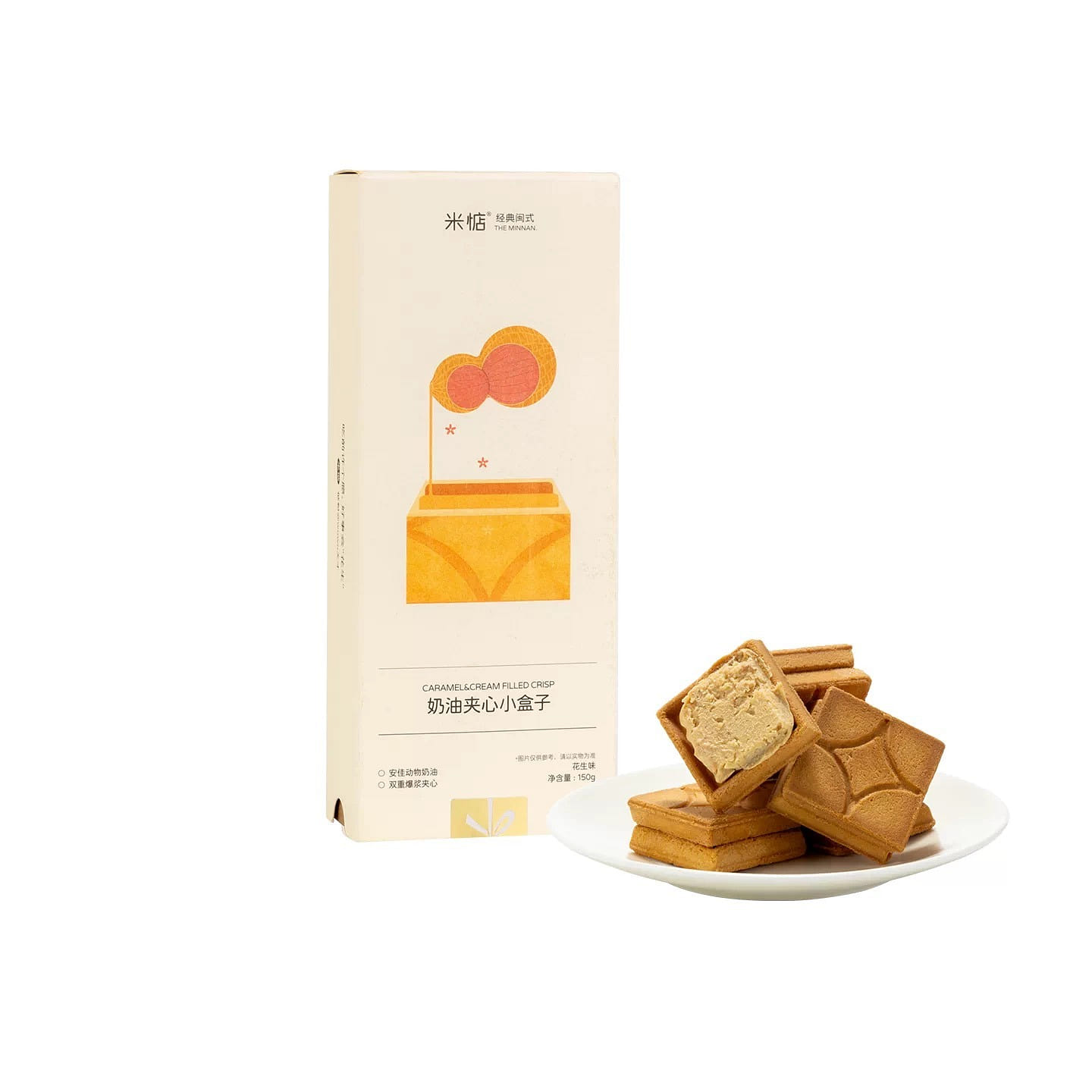Mi Dian peanut butter sandwich mini box 150g 150 g