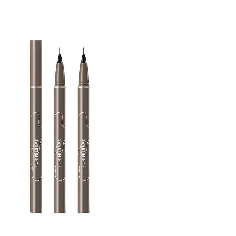 Dark Brown Ultra-fine Waterproof Eyeliner, 2pcs 1 count