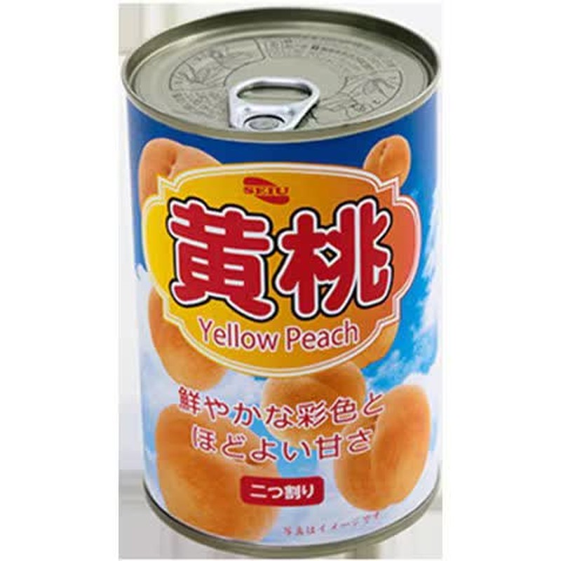 Seiu Canned Fruit, Yellow Peach, No. 4, 425g 1 ส่วน