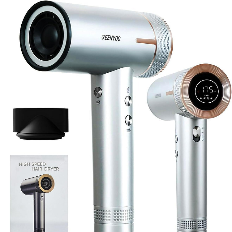 吹风机 高速速干低噪音 专业离子吹风机 高清显示屏 1 份