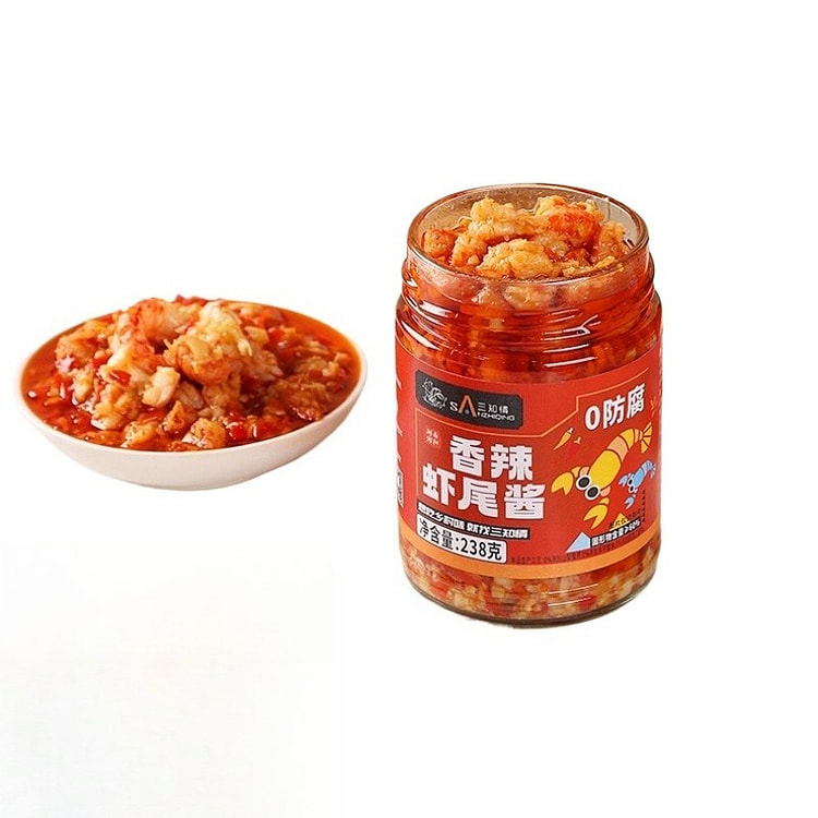 三知情蒜蓉香辣龙虾酱238g*1瓶