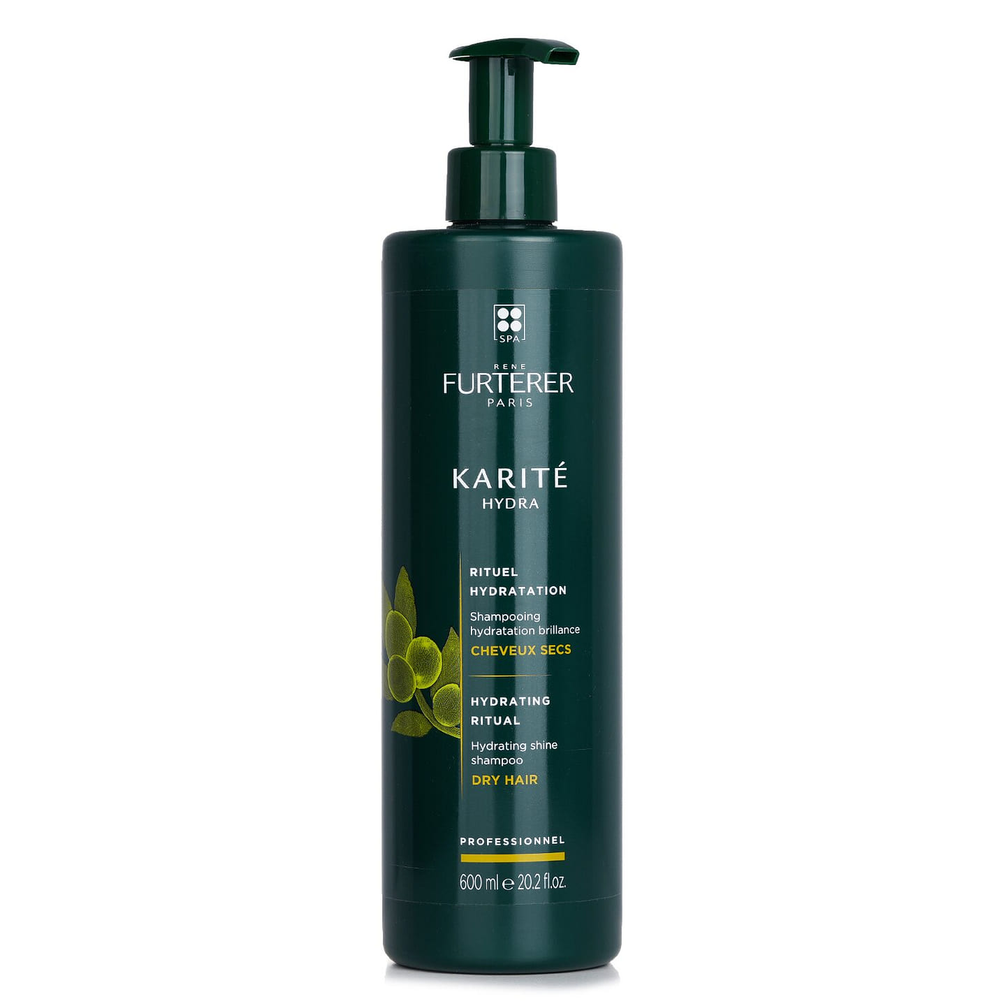 Rene Furterer Karite Hydra Hydrating Ritual Hydrating Shine Shampoo – Dry Hair (Salon Product) 600 ml
