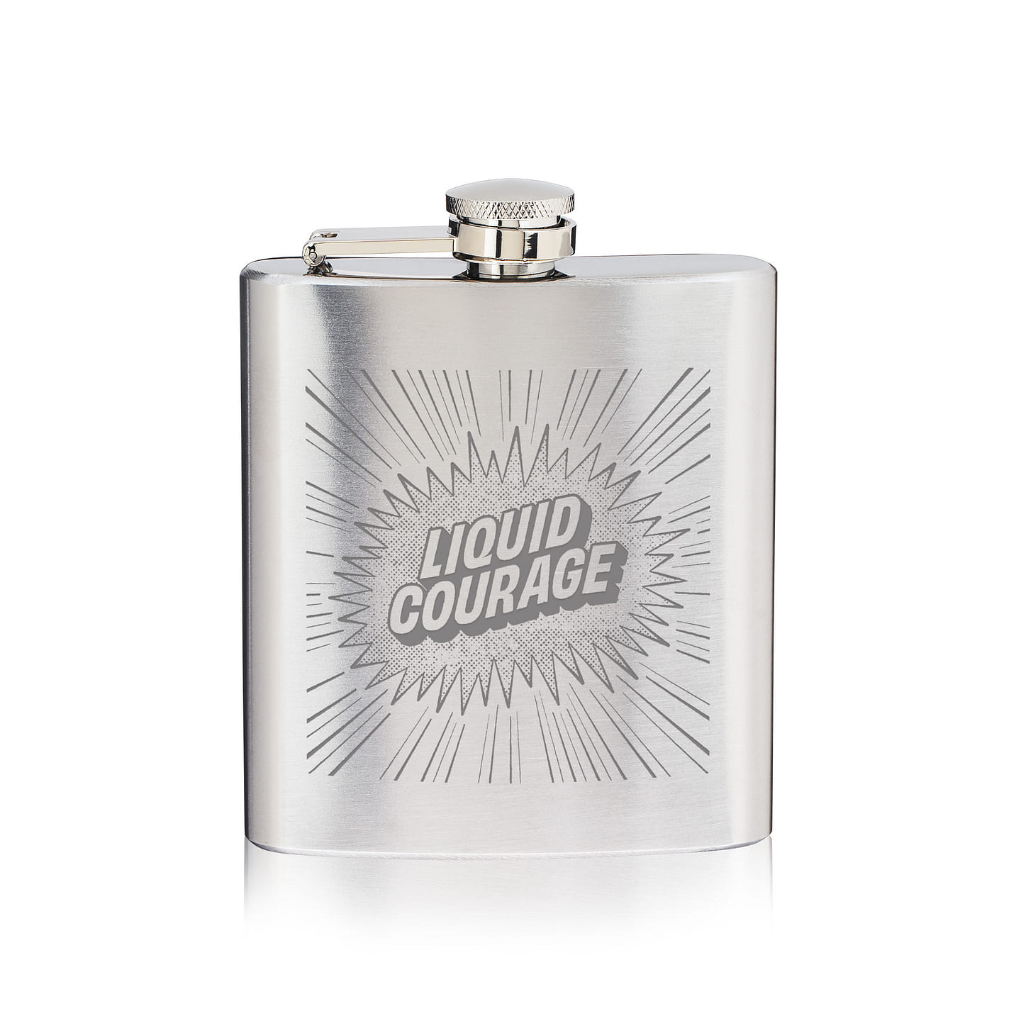 Liquid Courage Stainless Steel Flask 1 each