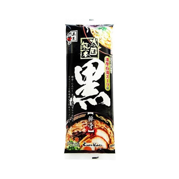 五木食品 火之国熊本 黑豚骨拉面 2人份 244g
