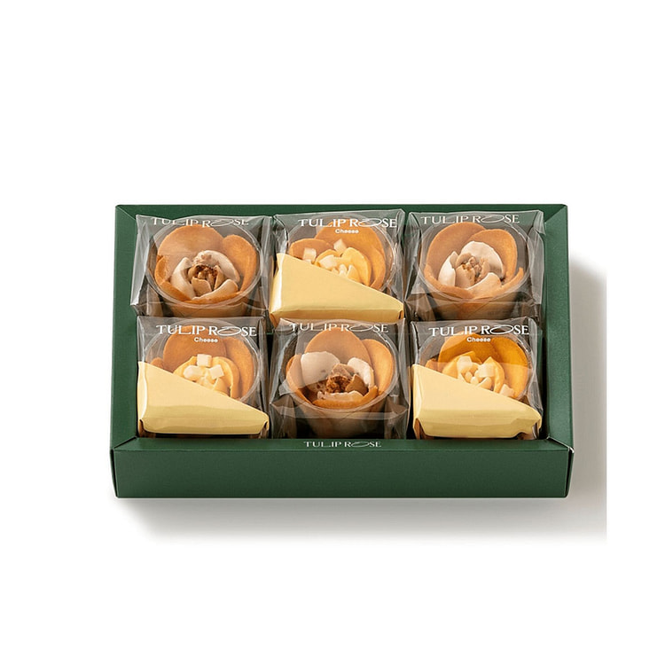 东京郁金香玫瑰饼干 黄油芝士味 6枚 1 份