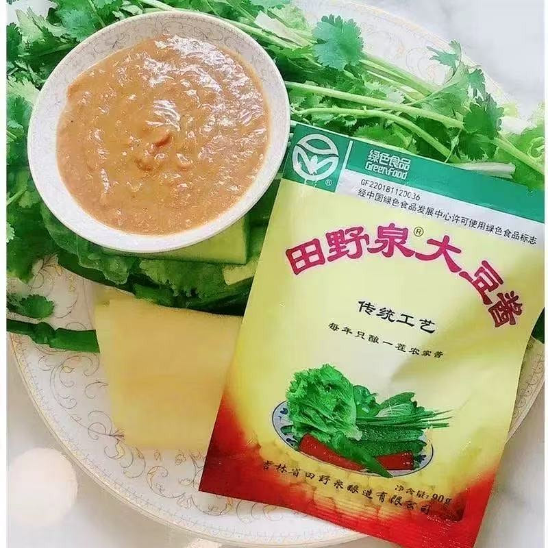 【正宗东北】田野泉大豆酱大酱大缸发酵酱黄豆酱*1袋 90 克