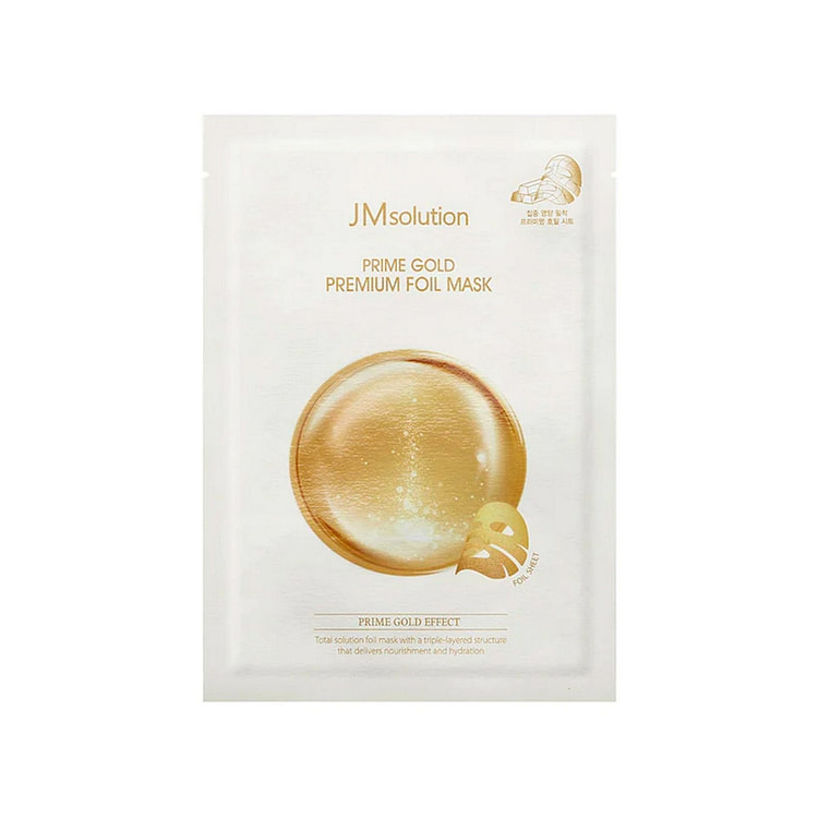 JM SOLUTION Prime Gold Premium Foil Mask Pack 35ml*10Pcs