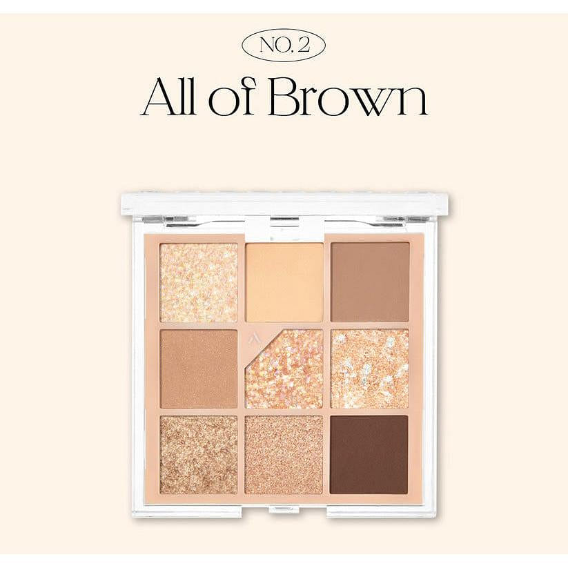 UNLEASHIA Glitterpedia Eye Palette (No2 All of Brown) 6.2 g